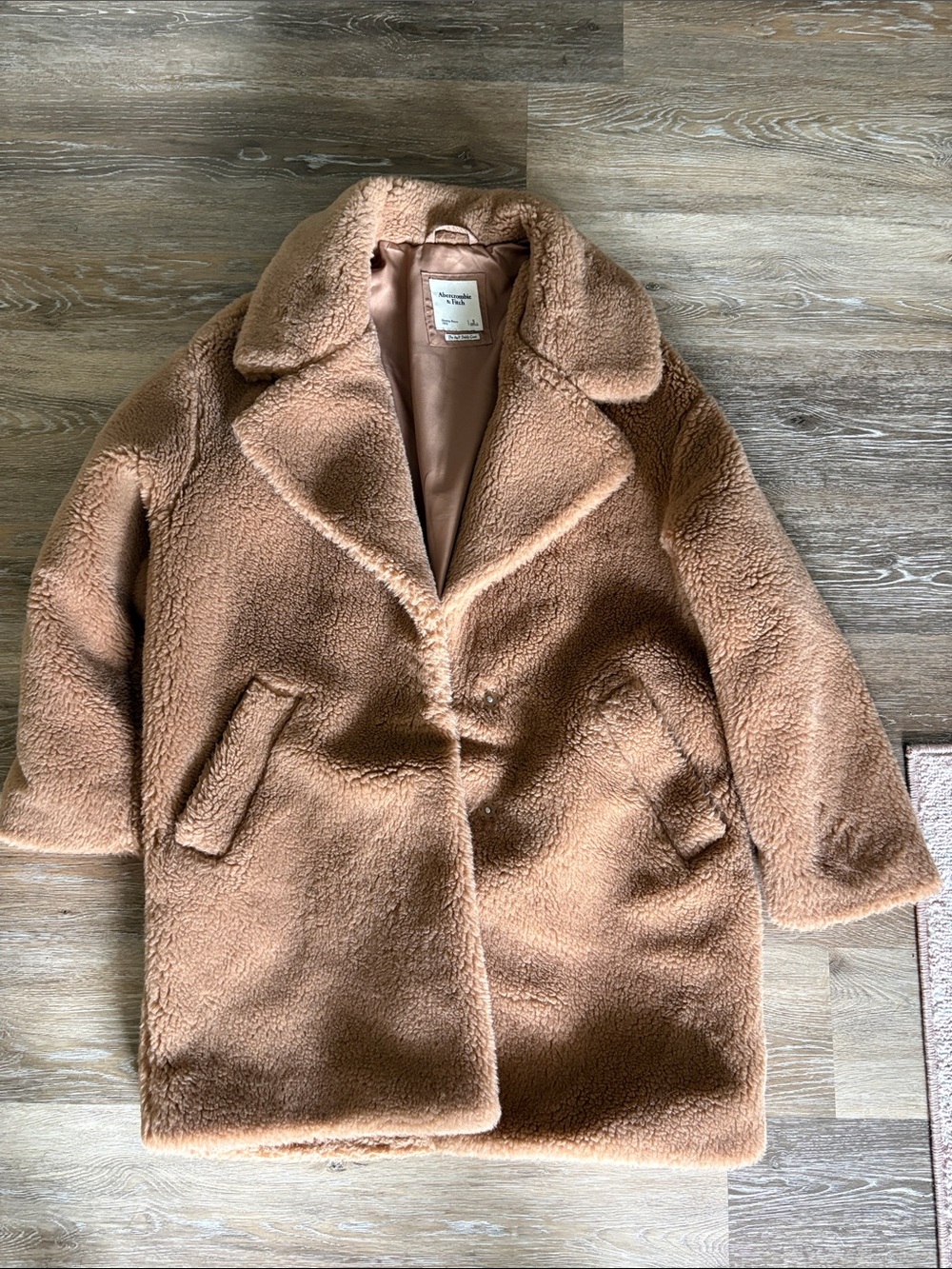 Abercrombie & Fitch Camel Teddy Coat